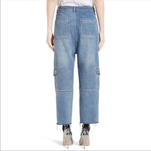 ROBERT RODRIGUEZ Crop Drop Crotch Cargo JEANS 26 Cropped Rustic - Picture 3 of 12